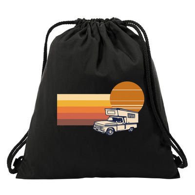 Cabover Slidein Camper RV Truck Retro Truck Camper Drawstring Bag
