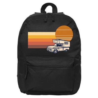 Cabover Slidein Camper RV Truck Retro Truck Camper 16 in Basic Backpack