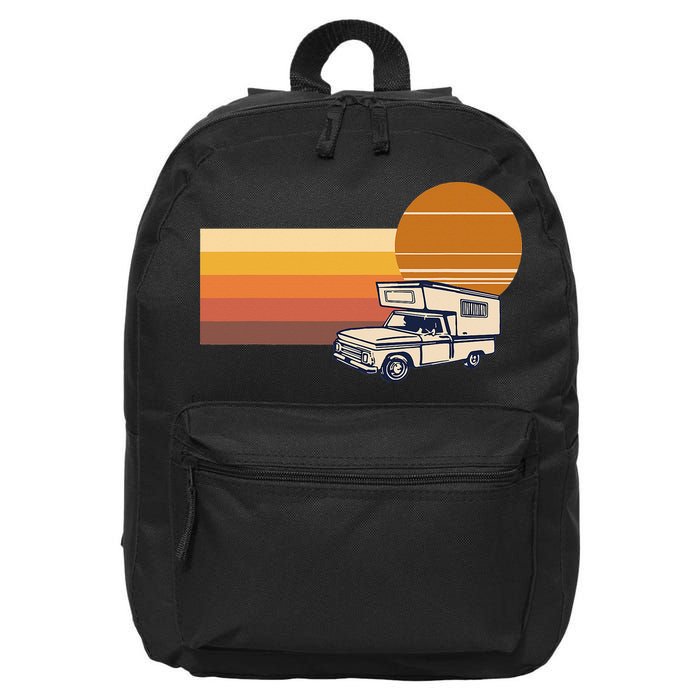 Cabover Slidein Camper RV Truck Retro Truck Camper 16 in Basic Backpack