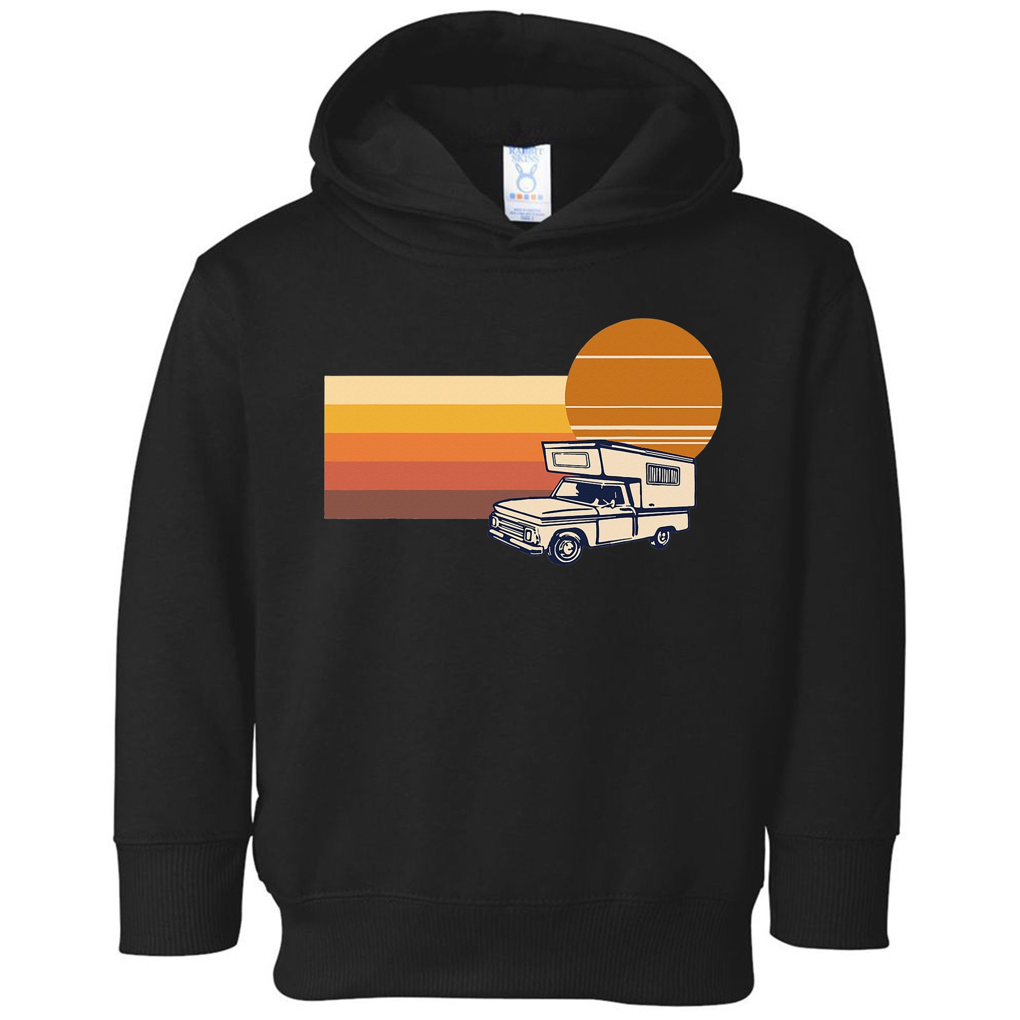 Cabover Slidein Camper RV Truck Retro Truck Camper Toddler Hoodie