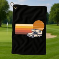 Cabover Slidein Camper RV Truck Retro Truck Camper Golf Towel