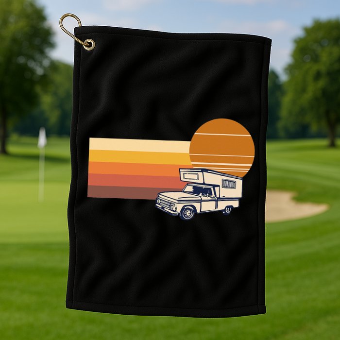 Cabover Slidein Camper RV Truck Retro Truck Camper Golf Towel