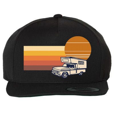 Cabover Slidein Camper RV Truck Retro Truck Camper Wool Snapback Cap
