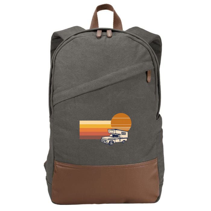 Cabover Slidein Camper RV Truck Retro Truck Camper Cotton Canvas Backpack