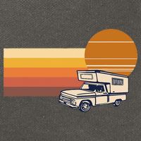 Cabover Slidein Camper RV Truck Retro Truck Camper Cotton Canvas Backpack