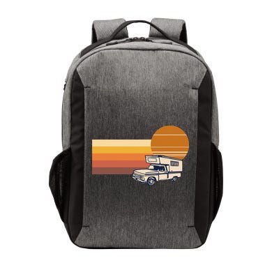 Cabover Slidein Camper RV Truck Retro Truck Camper Vector Backpack