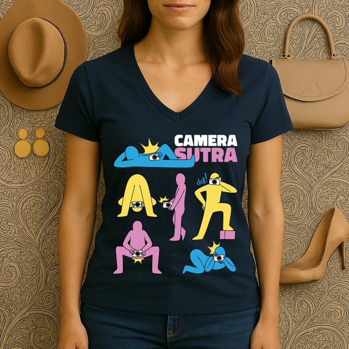 Camera Sutra Women's V-Neck T-Shirt