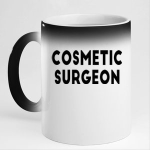 Cosmetic Surgeon 11oz Black Color Changing Mug