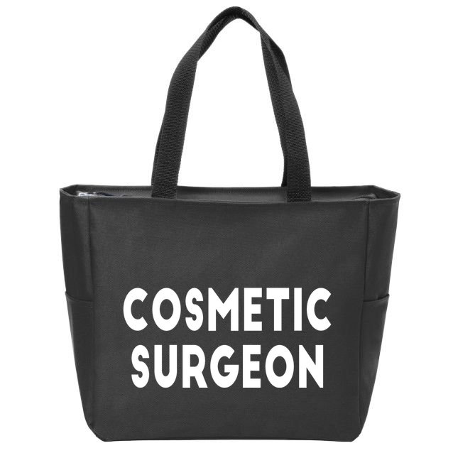Cosmetic Surgeon Zip Tote Bag