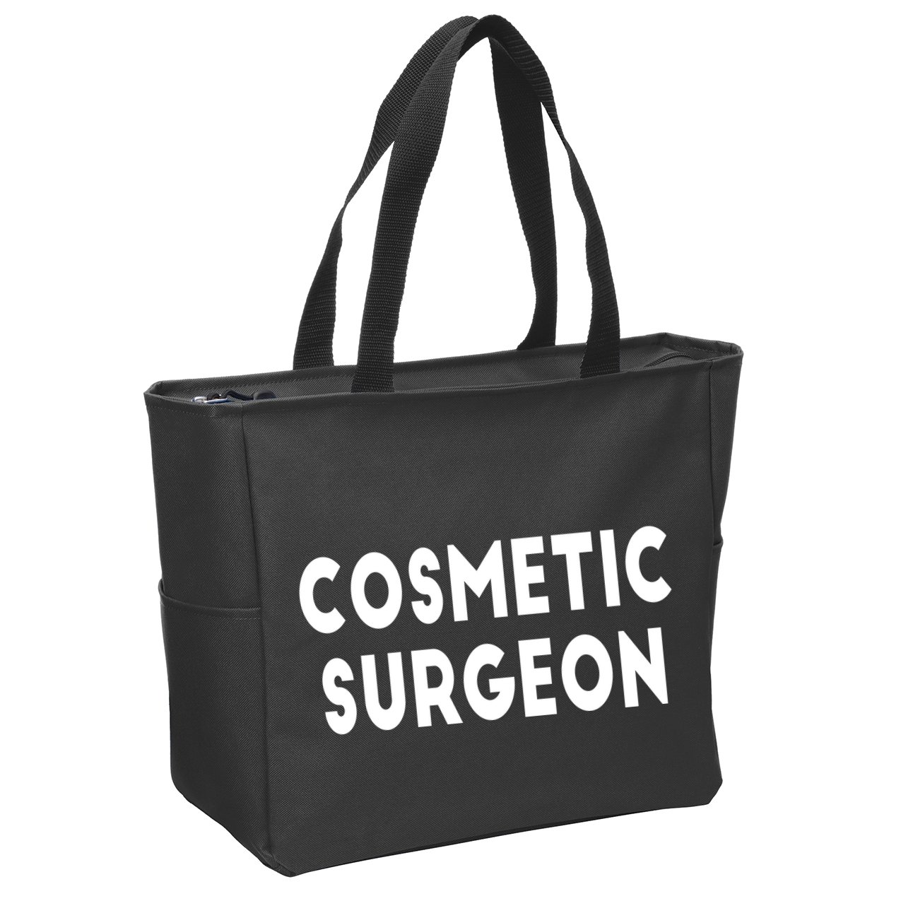 Cosmetic Surgeon Zip Tote Bag