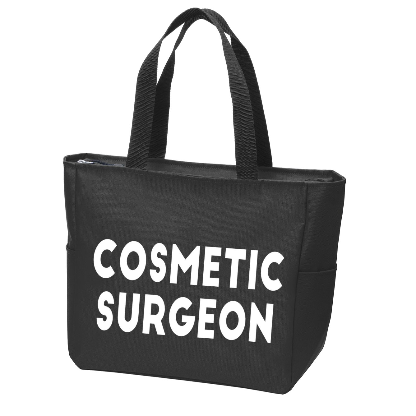 Cosmetic Surgeon Zip Tote Bag