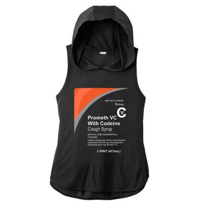 Cough Syrup Ladies PosiCharge Tri-Blend Wicking Draft Hoodie Tank