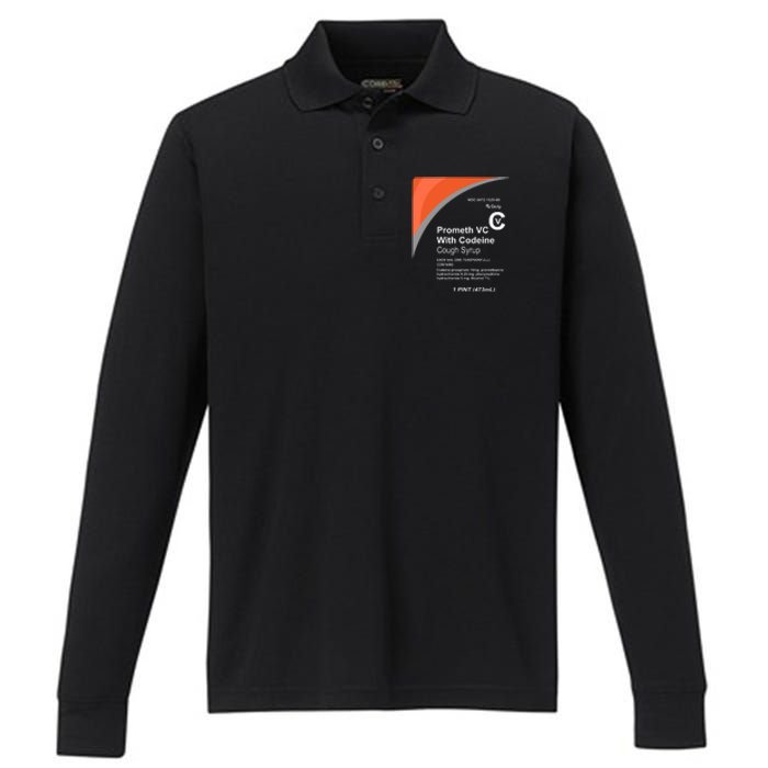 Cough Syrup Performance Long Sleeve Polo