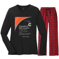 Cough Syrup Women's Long Sleeve Flannel Pajama Set 