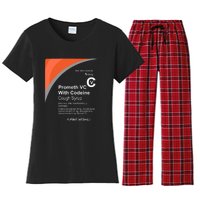 Cough Syrup Women's Flannel Pajama Set