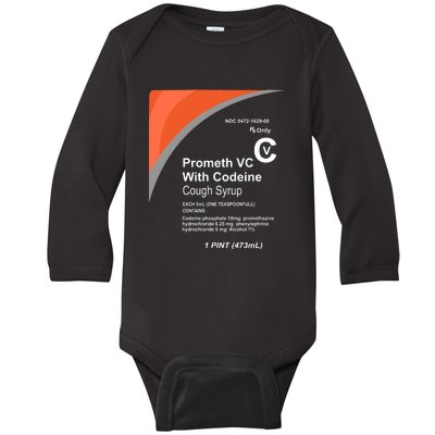 Cough Syrup Baby Long Sleeve Bodysuit