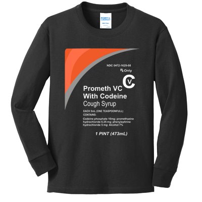 Cough Syrup Kids Long Sleeve Shirt