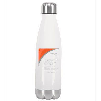 Cough Syrup Stainless Steel Insulated Water Bottle