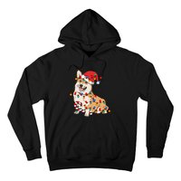 Corgi Santa Christmas Lights Xmas Dog Lover Merry Corgmas Hoodie