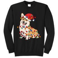 Corgi Santa Christmas Lights Xmas Dog Lover Merry Corgmas Sweatshirt