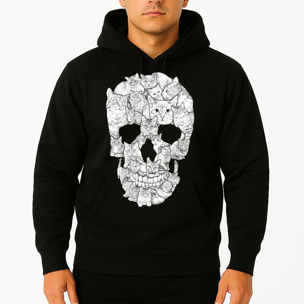 Cat Skull Hoodie