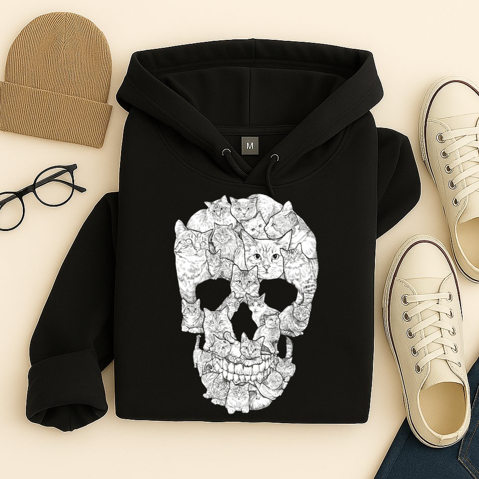 Cat Skull Hoodie