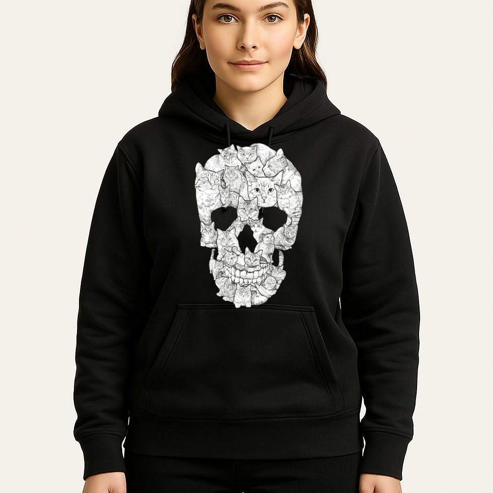 Cat Skull Hoodie