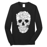 Cat Skull Long Sleeve Shirt