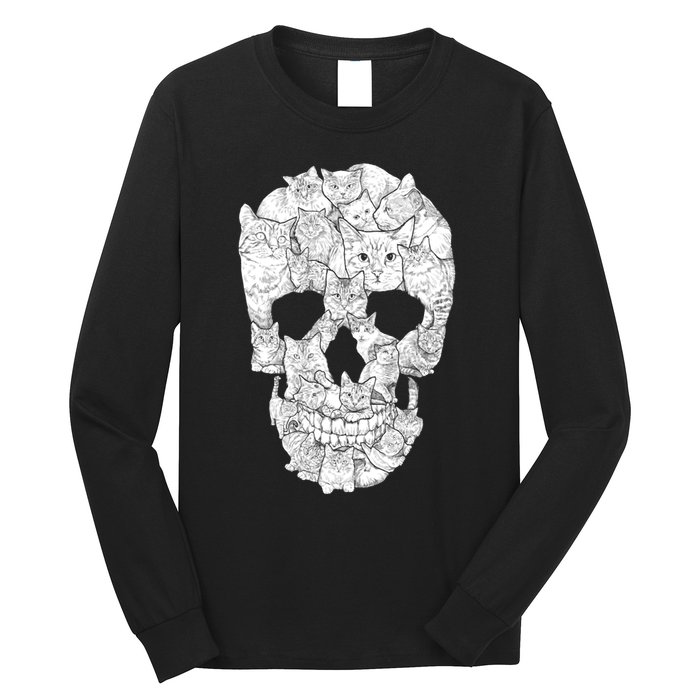 Cat Skull Long Sleeve Shirt