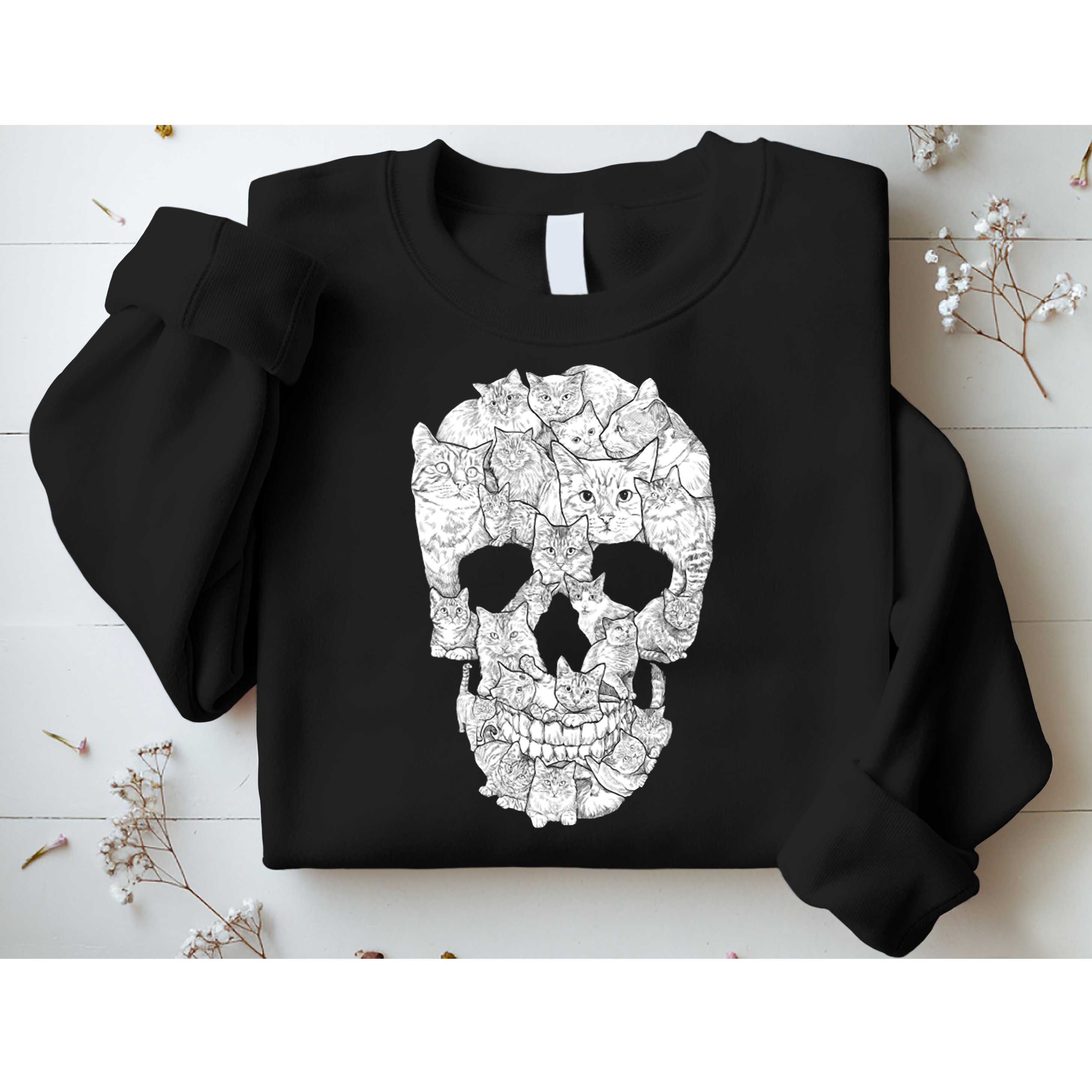 Cat Skull Sweatshirt