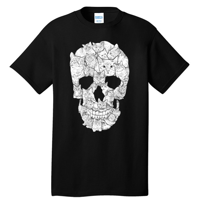 Cat Skull Tall T-Shirt