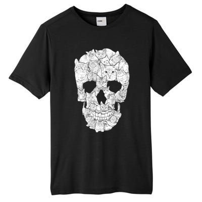 Cat Skull Tall Fusion ChromaSoft Performance T-Shirt