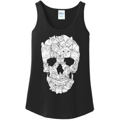 Cat Skull Ladies Essential Tank