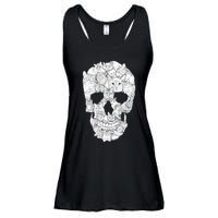 Cat Skull Ladies Essential Flowy Tank