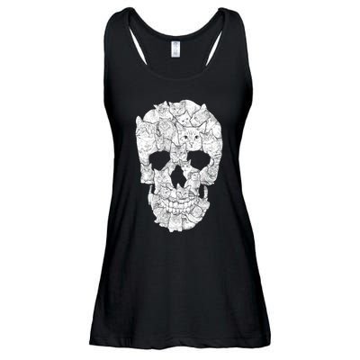 Cat Skull Ladies Essential Flowy Tank