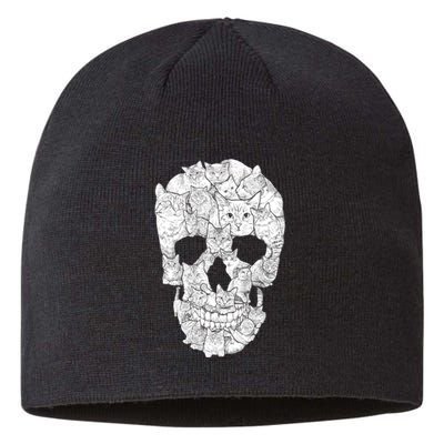 Cat Skull Sustainable Beanie