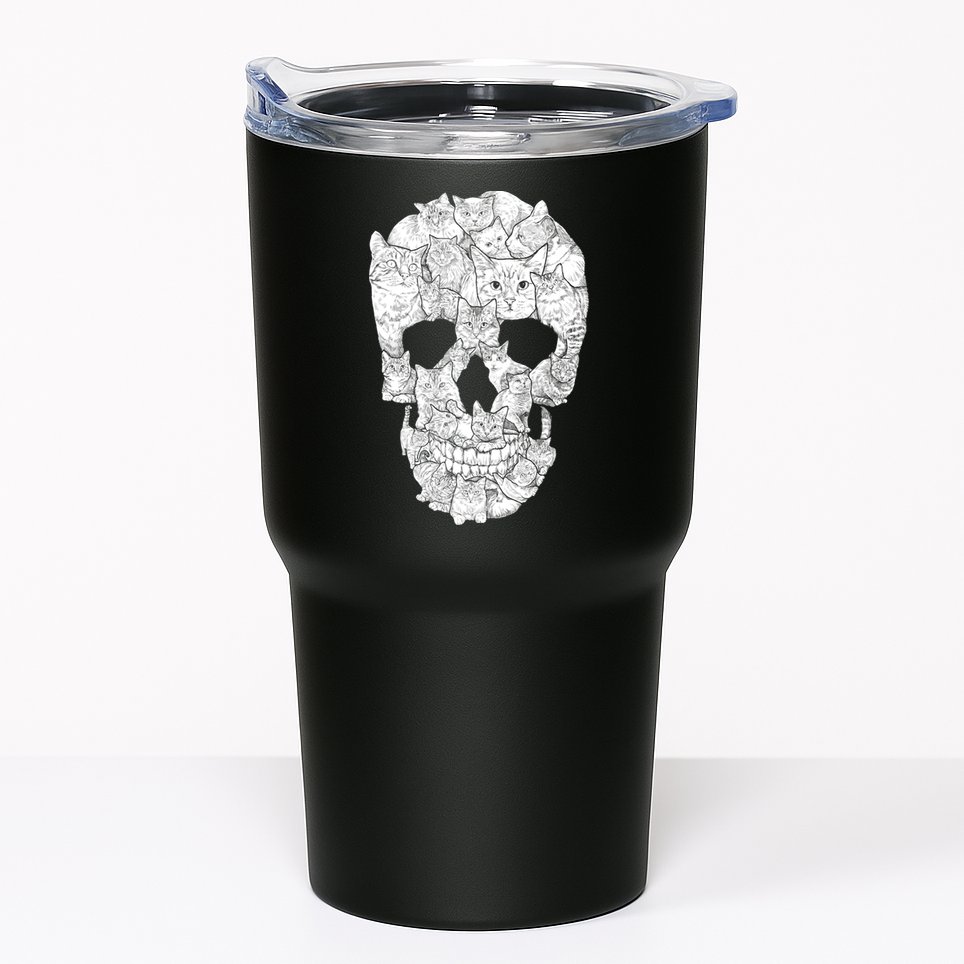 Cat Skull Tumbler
