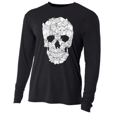 Cat Skull Cooling Performance Long Sleeve Crew