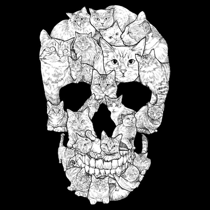 Cat Skull Cooling Performance Long Sleeve Crew