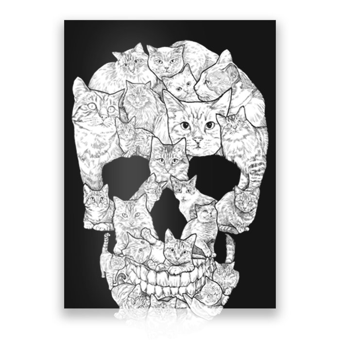 Cat Skull Poster