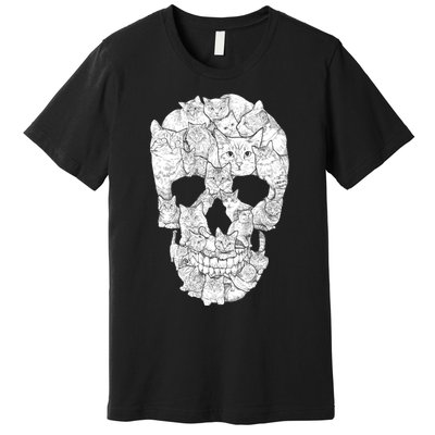 Cat Skull Premium T-Shirt