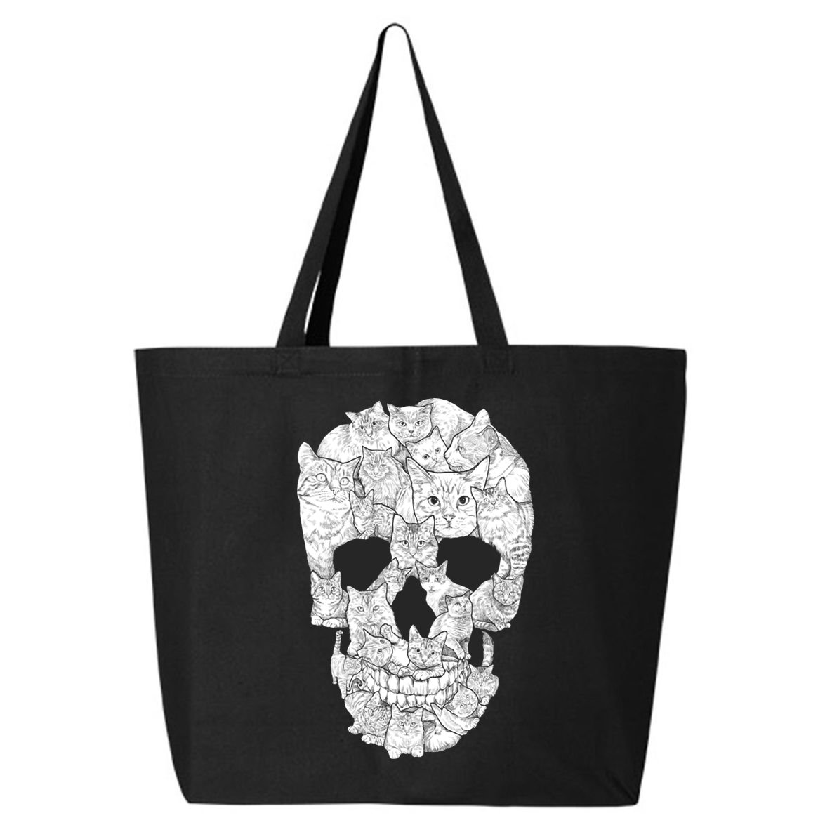 Cat Skull 25L Jumbo Tote
