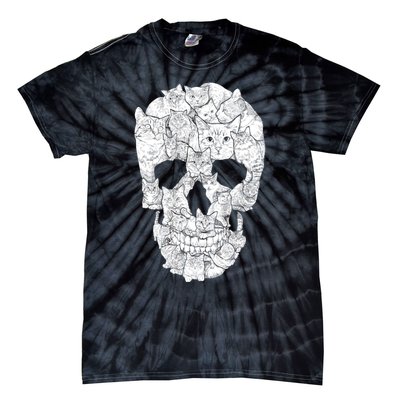 Cat Skull Tie-Dye T-Shirt