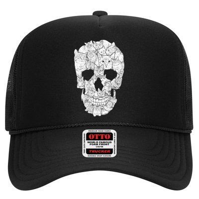 Cat Skull Trucker Hat
