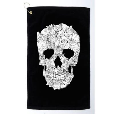 Cat Skull Golf Towel
