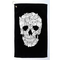Cat Skull Golf Towel