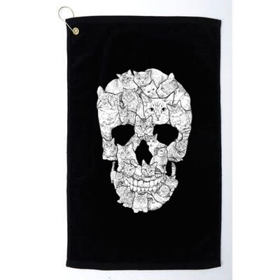 Cat Skull Platinum Collection Golf Towel