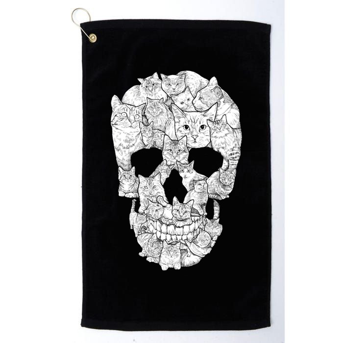 Cat Skull Golf Towel