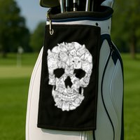 Cat Skull Golf Towel