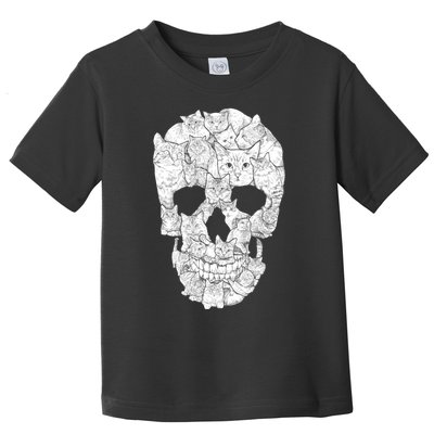 Cat Skull Toddler T-Shirt